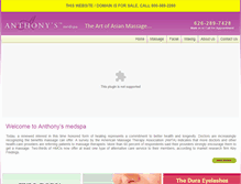 Tablet Screenshot of anthonysmedspa.com